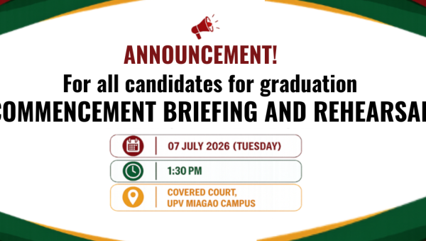 Commencement Briefing and Rehearsal